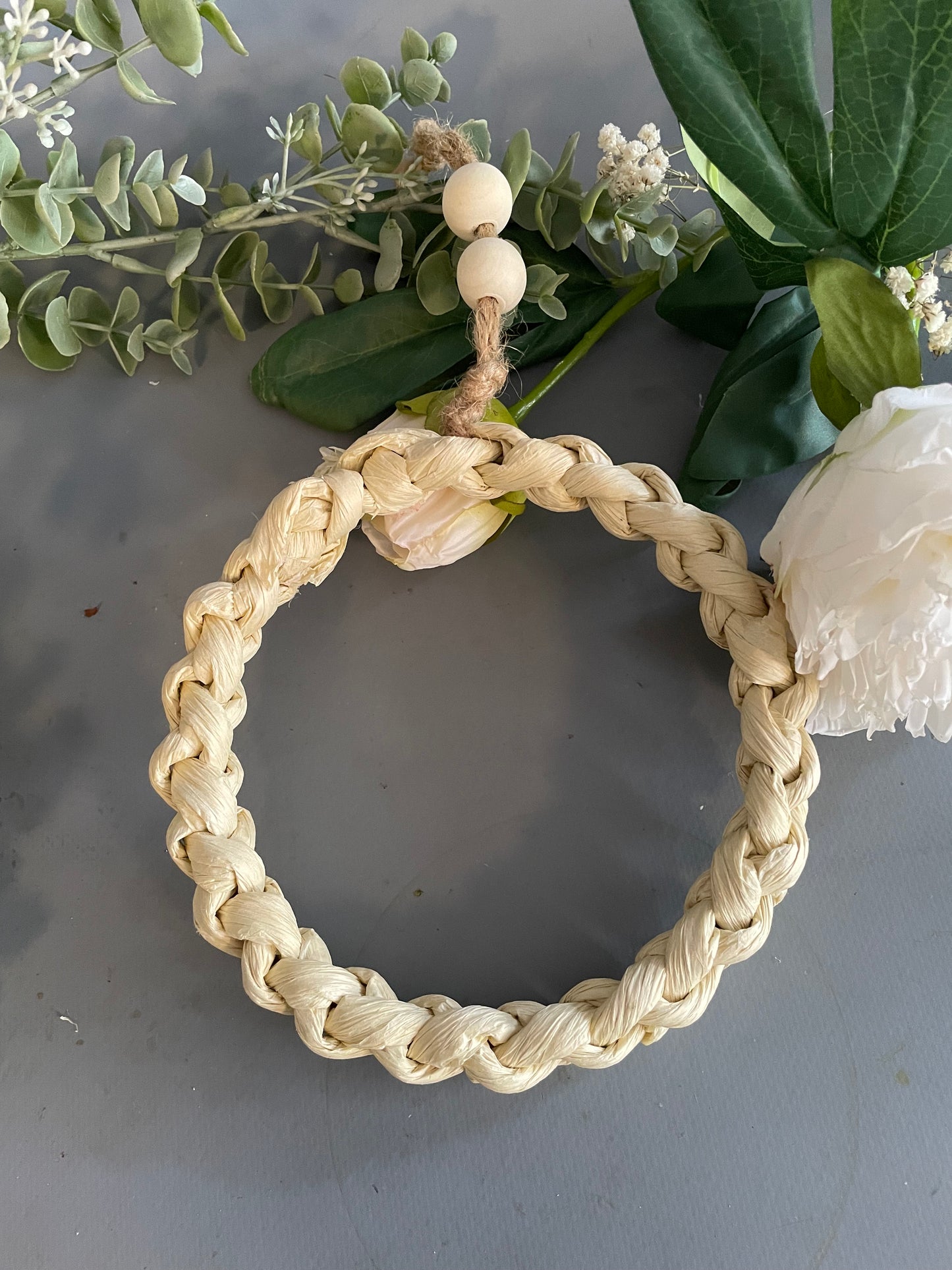 Deko-Ring Creme. Reif