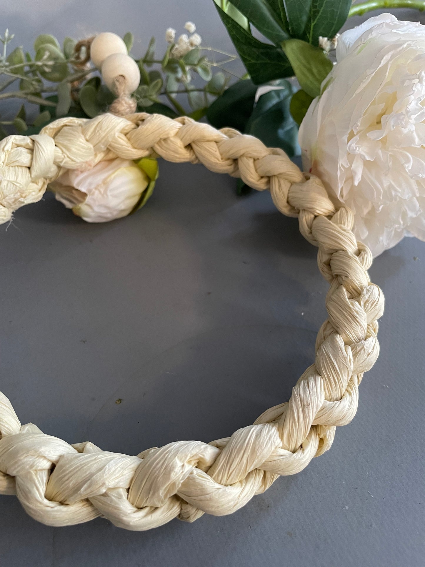 Deko-Ring Creme. Reif