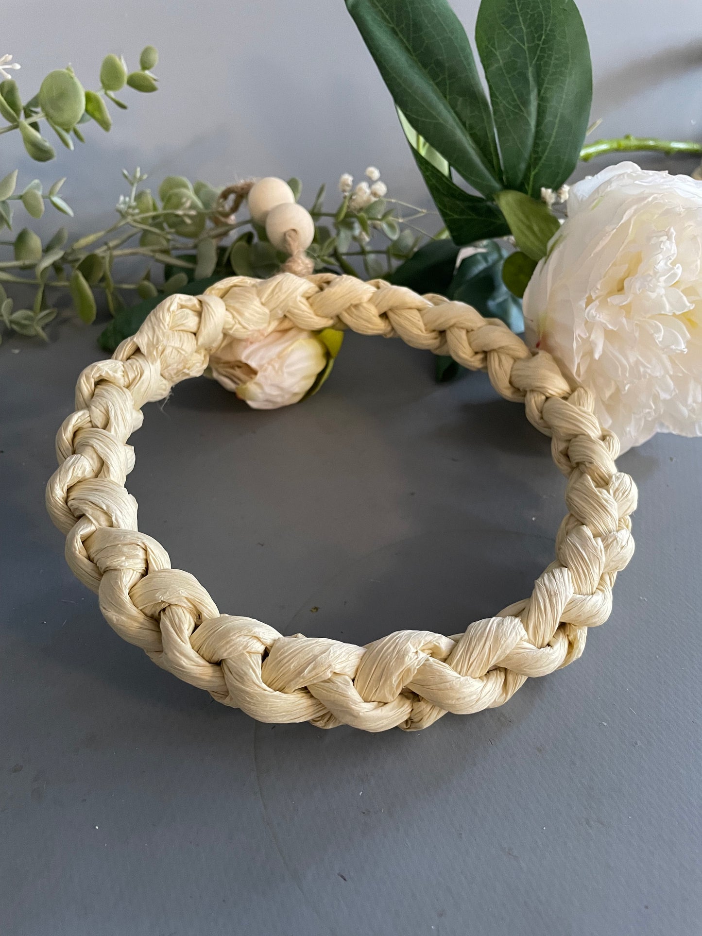 Deko-Ring Creme. Reif