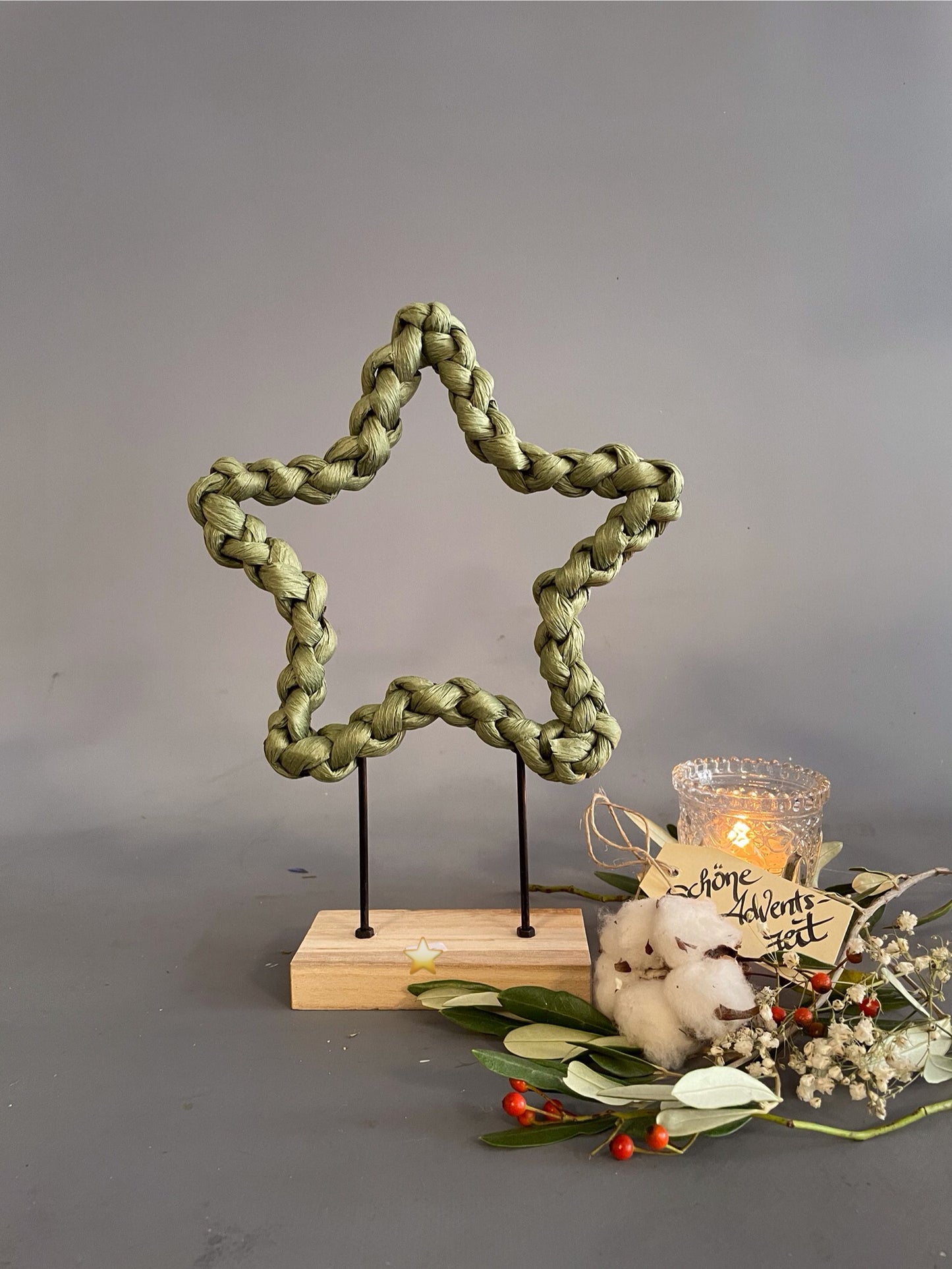 Stern  stehend Olive