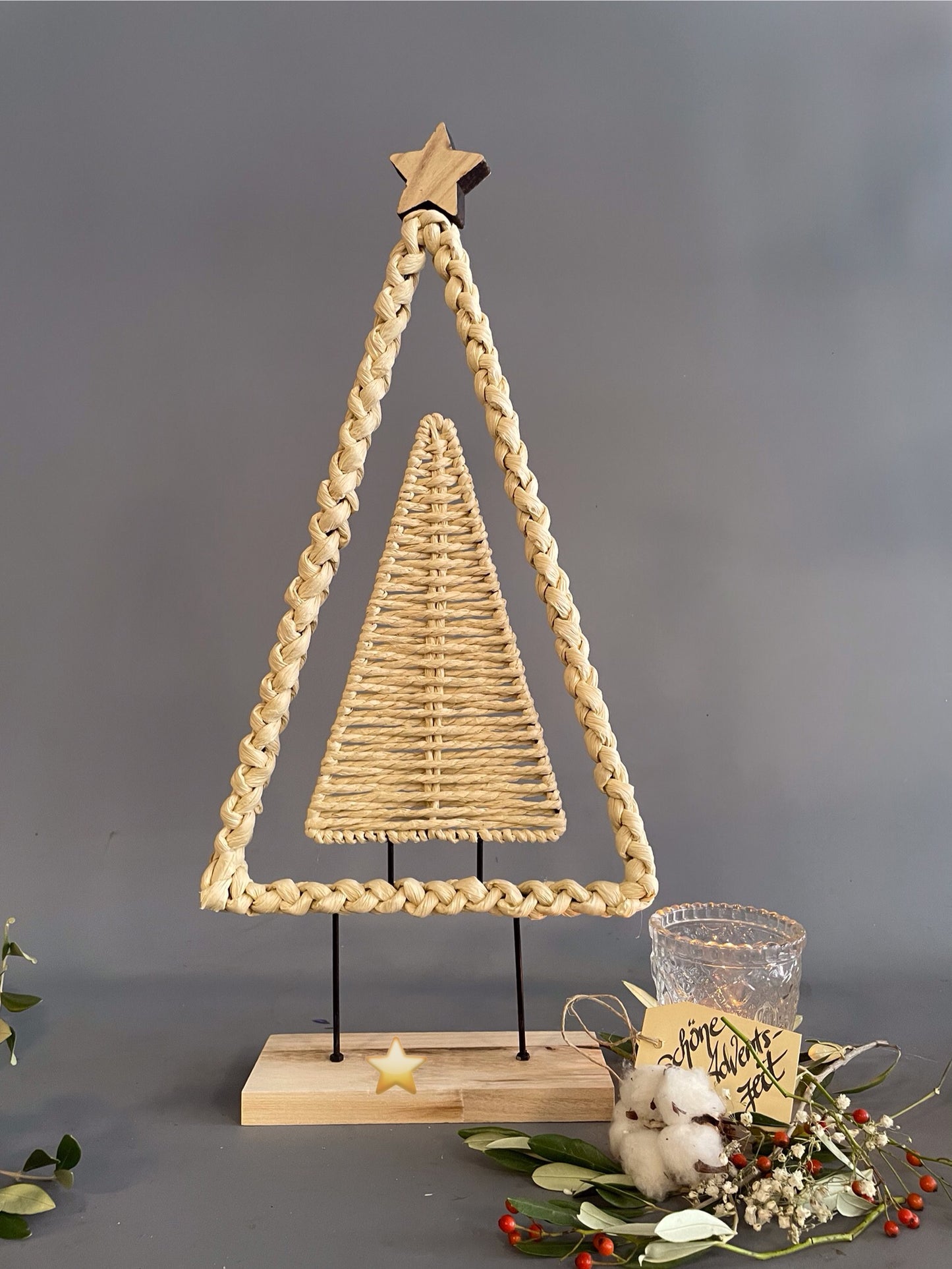 Tannenbaum stehend Creme